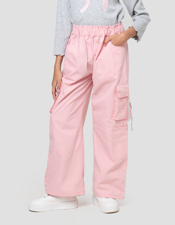 Nevada Pinggang Karet Pocket Celana Anak Perempuan