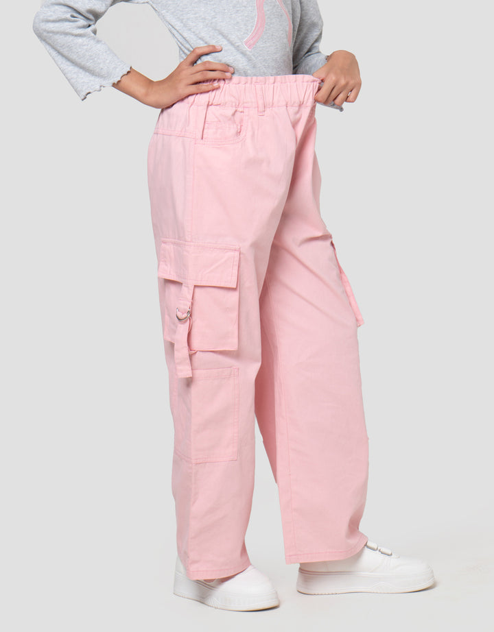 Nevada Pinggang Karet Pocket Celana Anak Perempuan