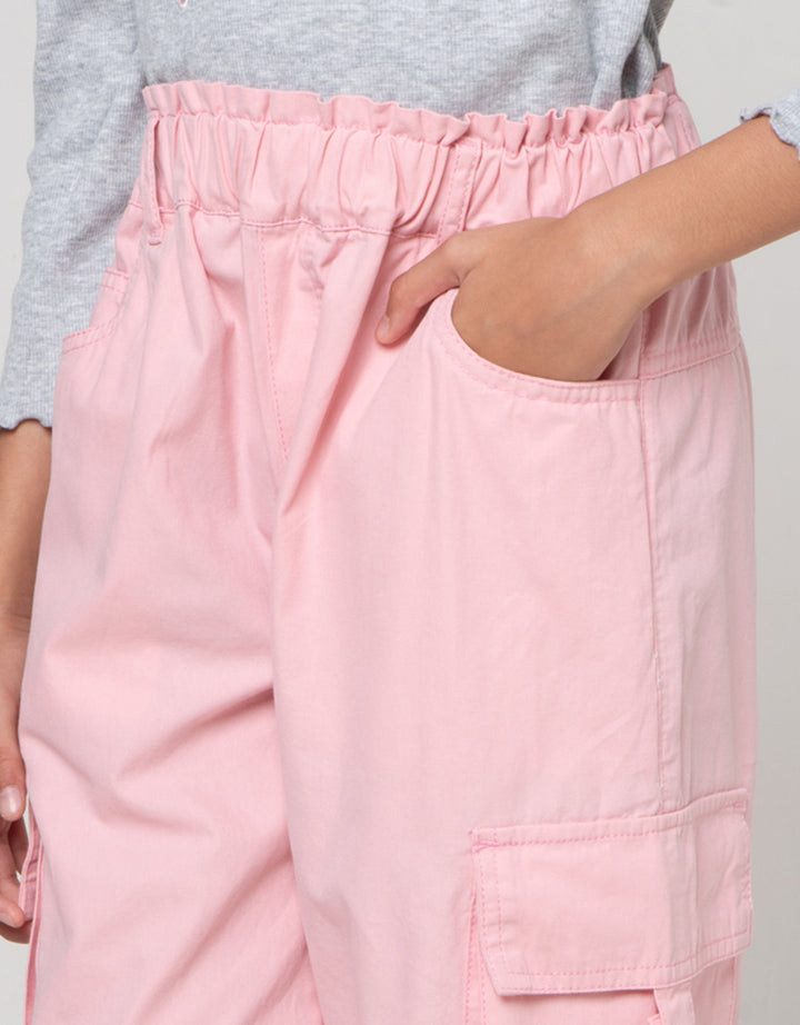 Nevada Pinggang Karet Pocket Celana Anak Perempuan