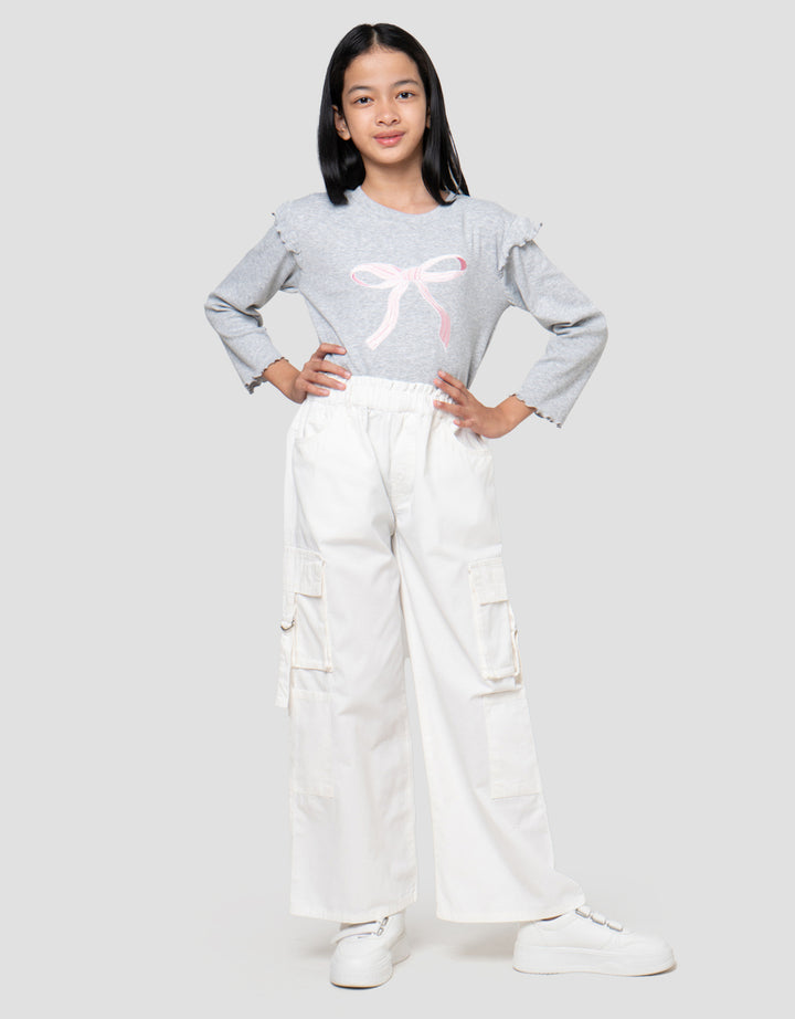 Nevada Pocket Flip Paperbag Cord Celana Anak Perempuan