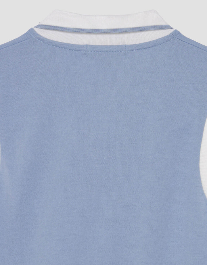 Nevada V Neck Vest With Embro Sweater Anak Perempuan