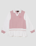 Nevada Vest With Embro Sweater Anak Perempuan