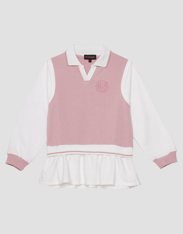 Nevada Vest With Embro Sweater Anak Perempuan