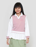 Nevada Vest With Embro Sweater Anak Perempuan