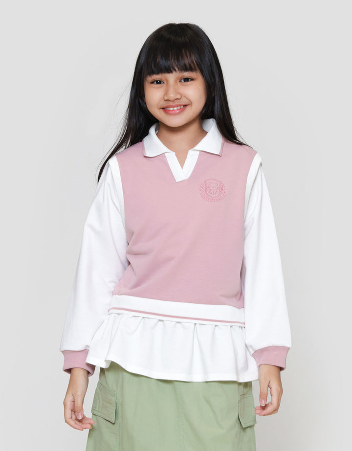 Nevada Vest With Embro Sweater Anak Perempuan