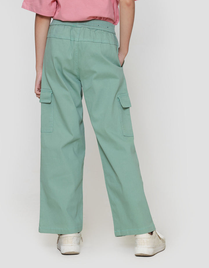 Nevada Cargo Pocket Tempel Paperbag Celana Panjang Anak Perempuan