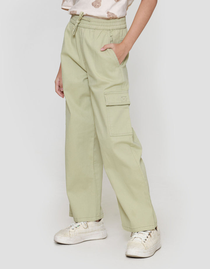 Nevada Pocket Left Right Square Paperbag 2 Celana Panjang Anak Perempuan