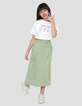 Nevada Woven With Pocket Stopper Rok Midi Anak Perempuan