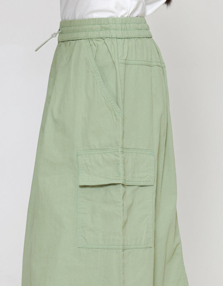 Nevada Woven With Pocket Stopper Rok Midi Anak Perempuan