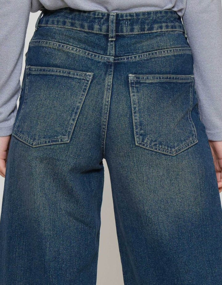 Nevada Wide Leg Celana Denim Wanita