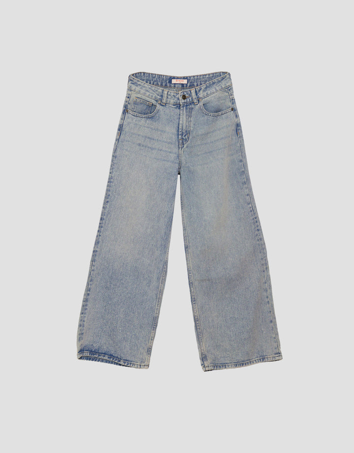 Nevada Wide Leg Celana Denim Wanita