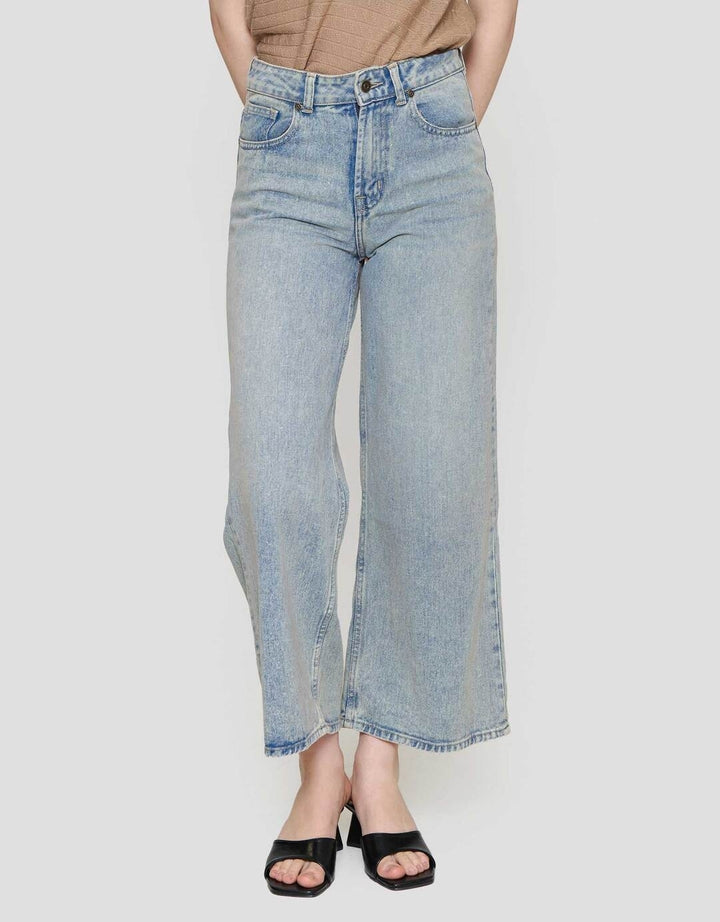 Nevada Wide Leg Celana Denim Wanita