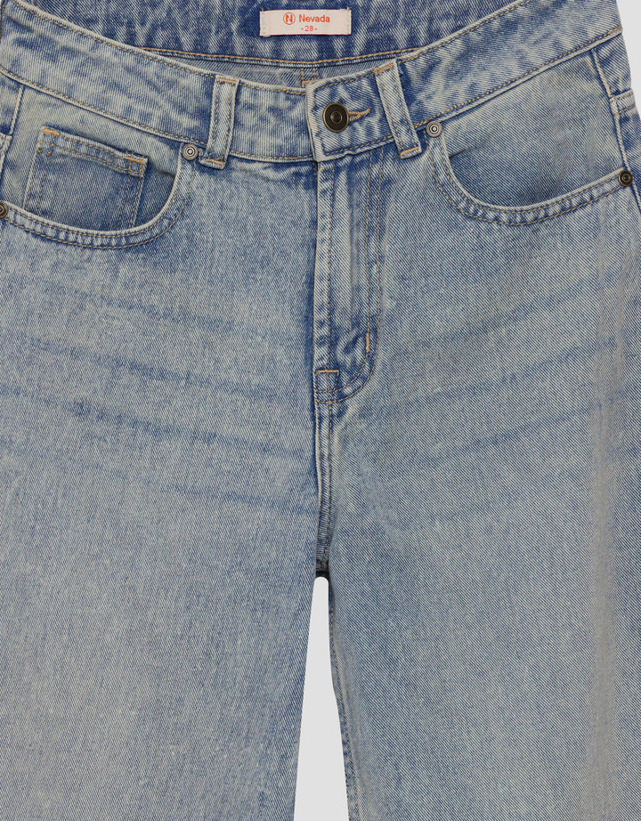 Nevada Wide Leg Celana Denim Wanita
