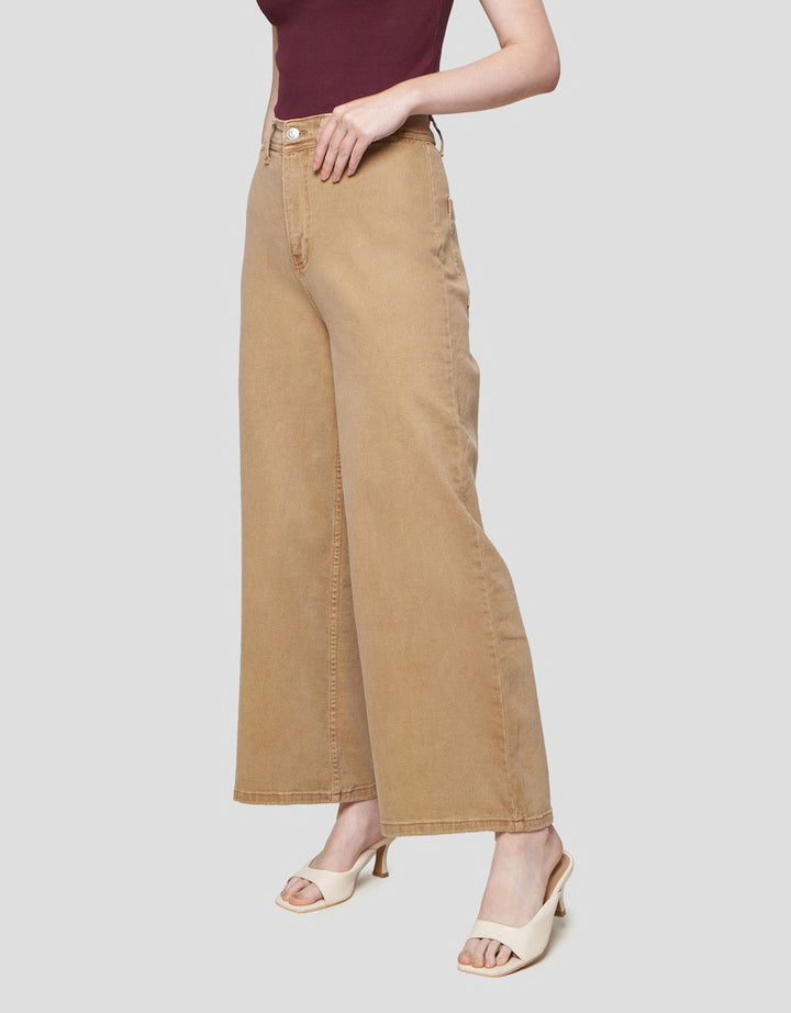 Nevada Wide Leg Celana Denim Wanita