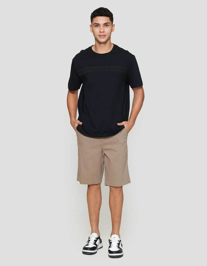 Cole Cut &Sewn Manset Jacquard Kaos Pria