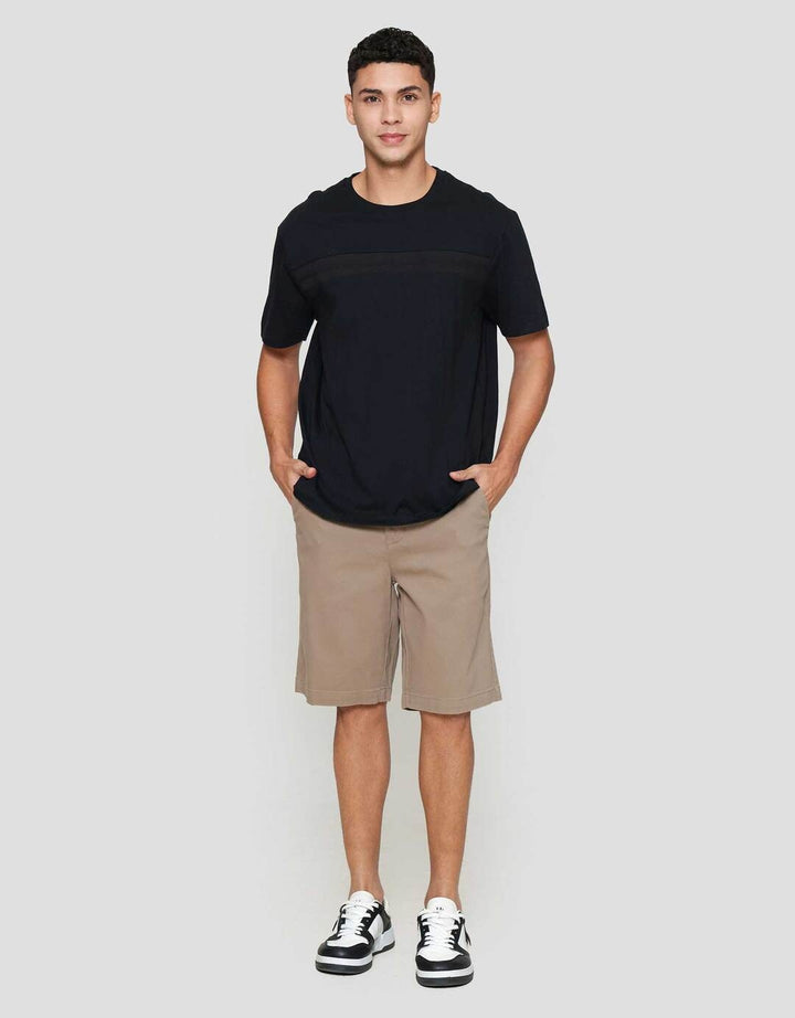 Cole Cut &Sewn Manset Jacquard Kaos Pria