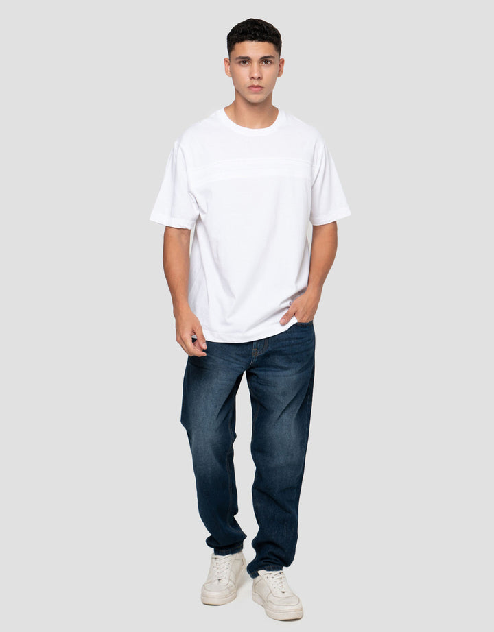 Cole Cut &Sewn Manset Jacquard Kaos Pria