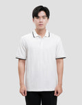 Cole Fancy Solid Jersey Spandex Collar Lis Kaos Polo Pria