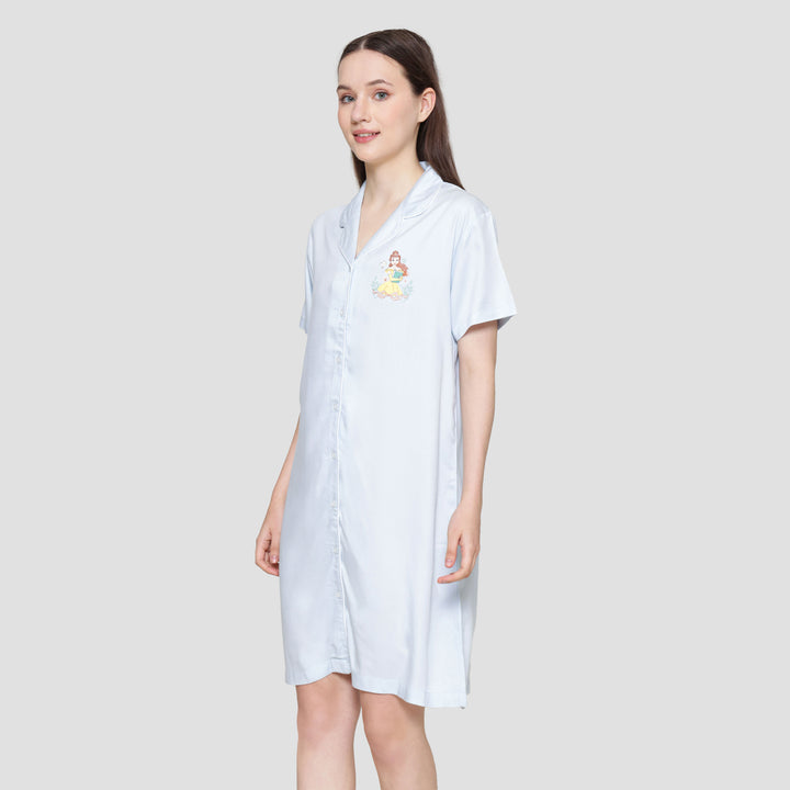 Disney Solid Princess Midi Dress Wanita