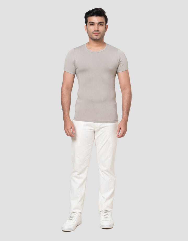 Cole Round Neck Bamboo Solid Kaos Pria