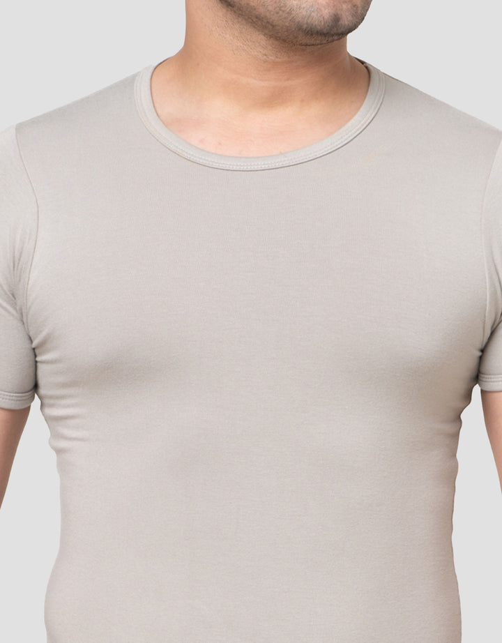 Cole Round Neck Bamboo Solid Kaos Pria