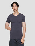 Cole Round Neck Bamboo Solid Kaos Pria