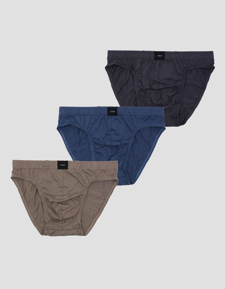 Cole 3Pk Bodywrap Bambu Solid Celana Dalam Pria