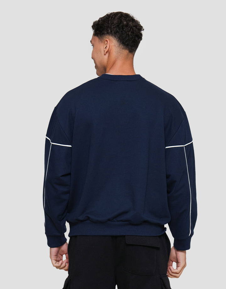 Nevada Cut And Sewn With Pipping Sweater Pria