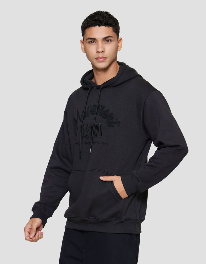 Nevada Hoodie Wording Chain Embro Jaket Pria