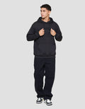 Nevada Hoodie Wording Chain Embro Jaket Pria