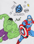 Marvel Avenger Hulk Capt Amrik Logo Flocking Kaos Anak Laki-laki