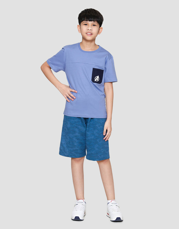 Marvel Avenger Ktg Logo Emboss Kaos Anak Laki-laki