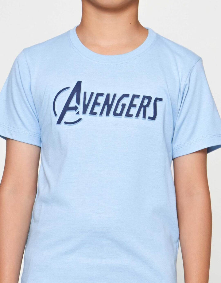 Marvel Logo Emboss Mold Kaos Anak Laki-laki