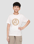 Marvel Avenger Tulisan Logo Kaos Anak Laki-laki
