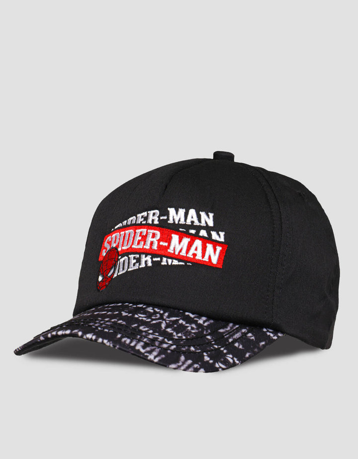 Marvel Spiderman Name Tumpuk Sintong Topi Anak Laki-laki