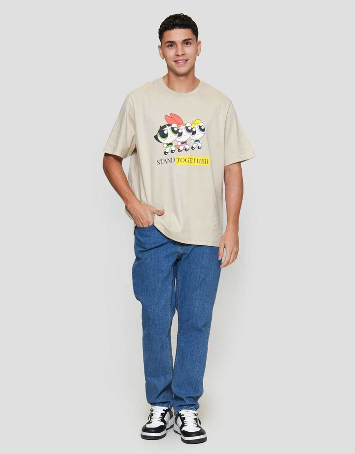 Aos Wb Theme Power Puff Stand Together Kaos Pria