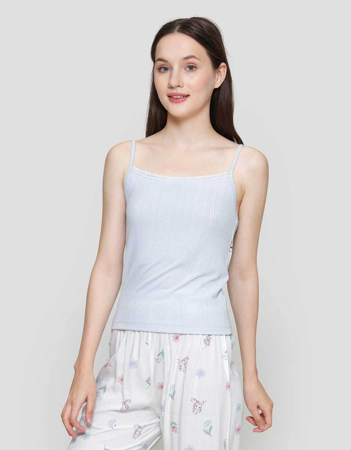 Nevada Rib Pointelle Kaos Tanktop Wanita