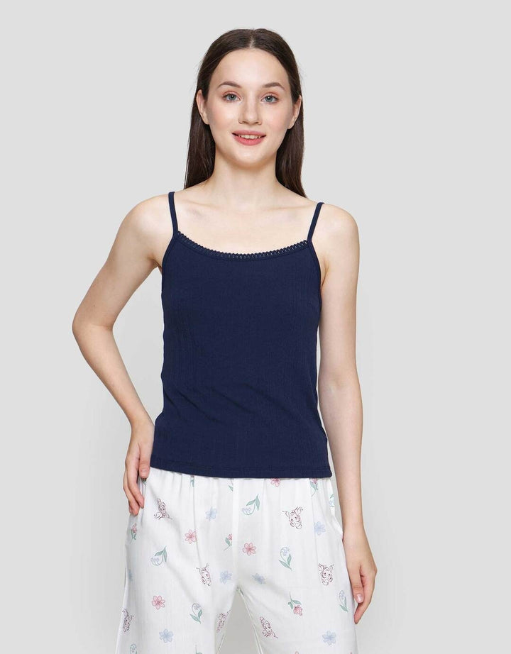 Nevada Rib Pointelle Kaos Tanktop Wanita