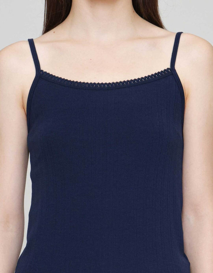 Nevada Rib Pointelle Kaos Tanktop Wanita