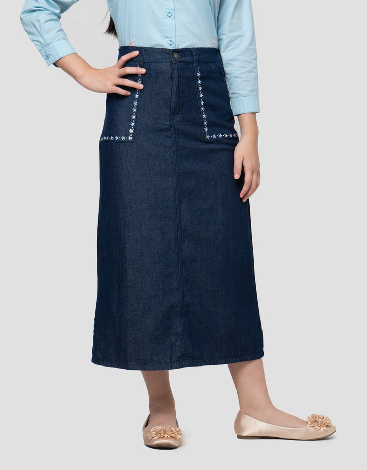 Exit Girls Rona Serasi Kala Series Rok Denim Anak Perempuan