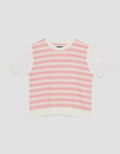 Nevada Garis 3 Komb Woven Kaos Anak Perempuan