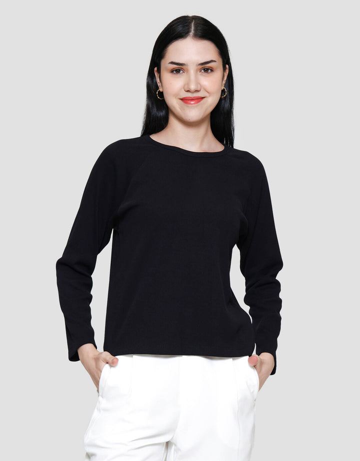 Connexion Rib Raglan Kaos Wanita