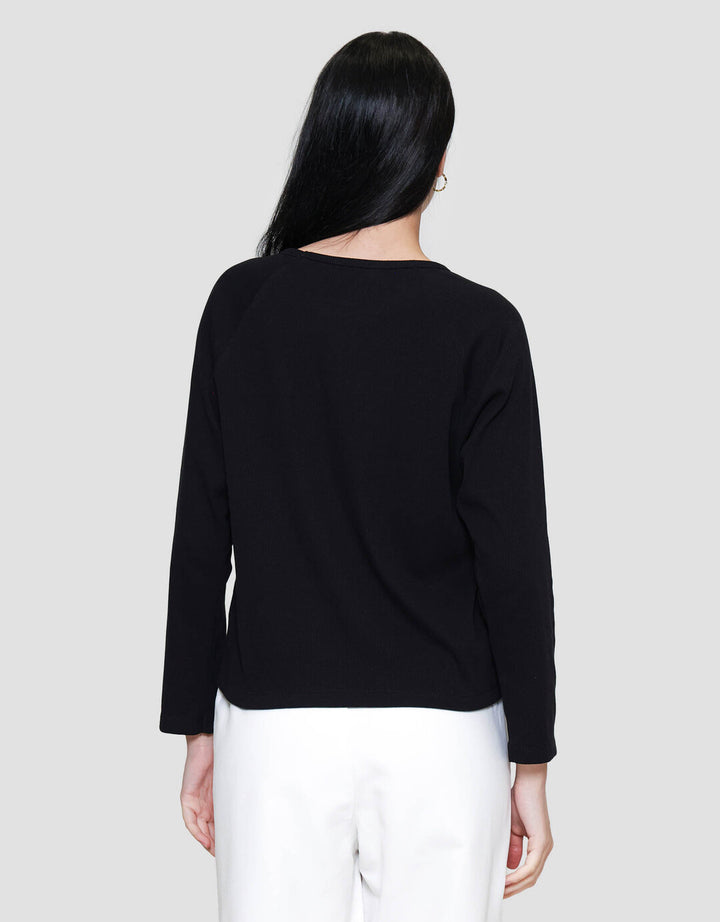 Connexion Rib Raglan Kaos Wanita