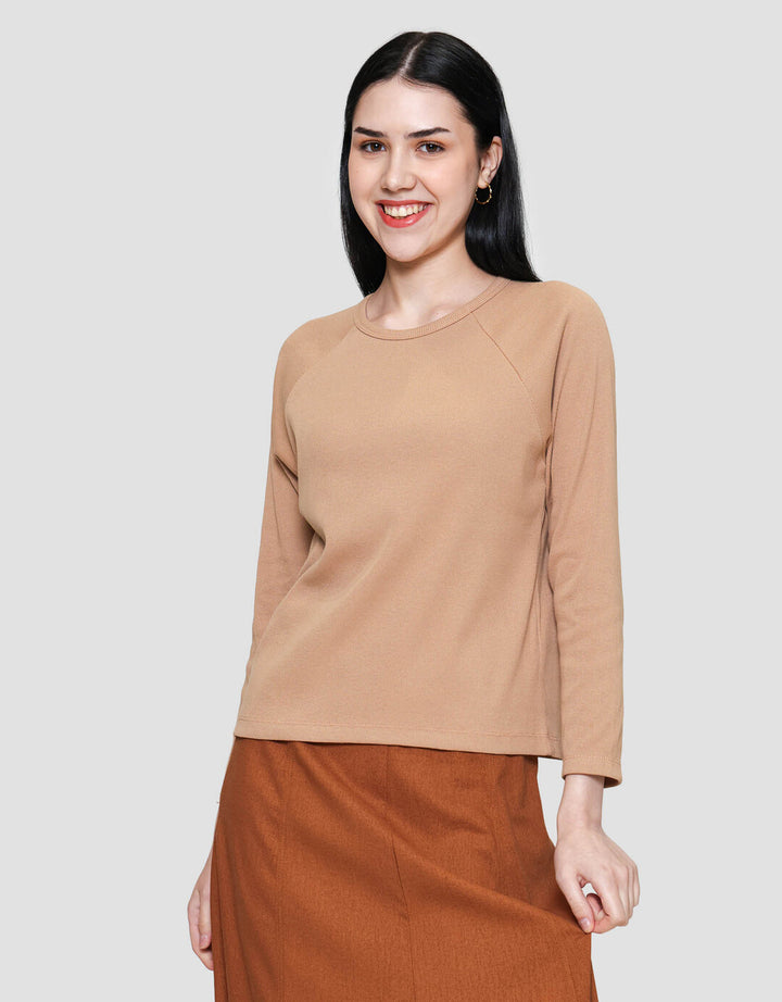 Connexion Rib Raglan Kaos Wanita
