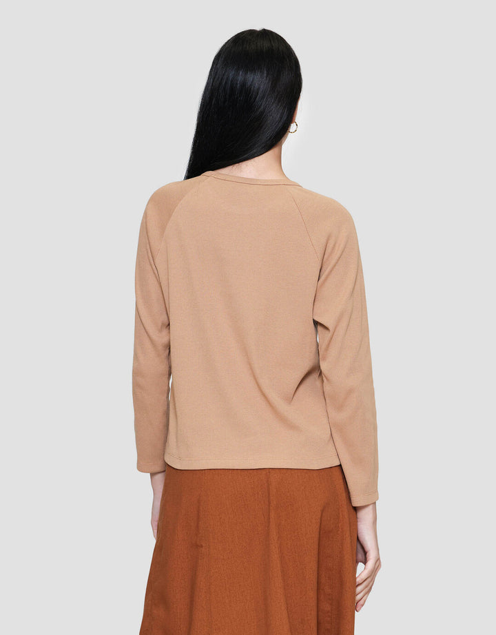 Connexion Rib Raglan Kaos Wanita