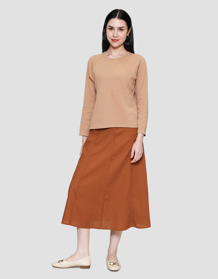 Connexion Rib Raglan Kaos Wanita