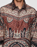 Arjuna Weda Reg Fit Batik Mega Mendung Kemeja Batik Pria