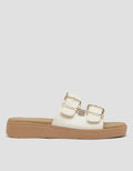 St. Yves Two Buckle Sandal Slipper Wanita