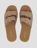 St. Yves Two Buckle Sandal Slipper Wanita