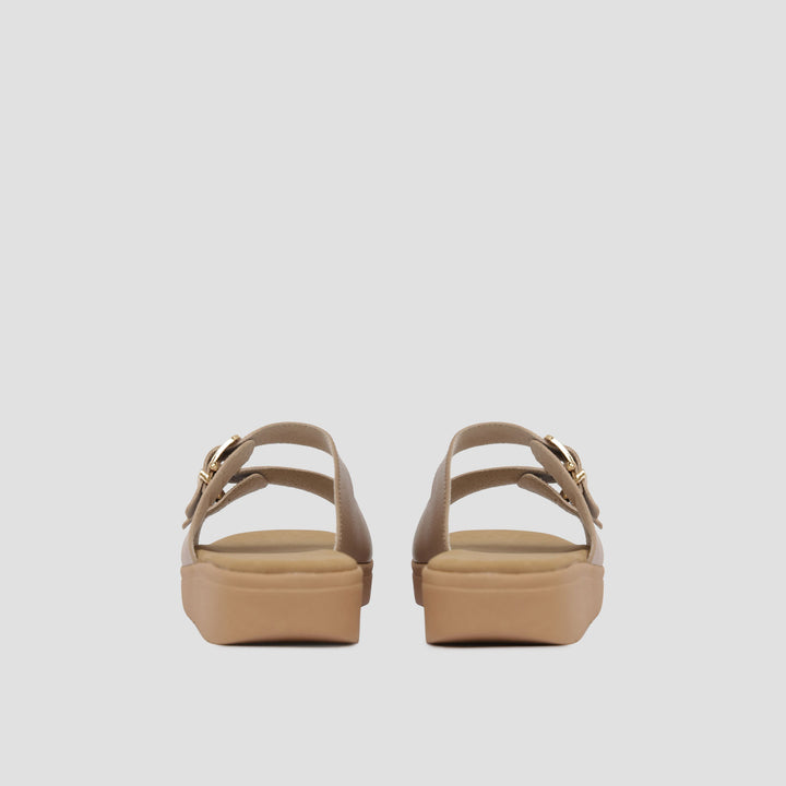St. Yves Two Buckle Sandal Slipper Wanita